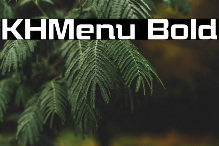 KHMenu Bold Example 1