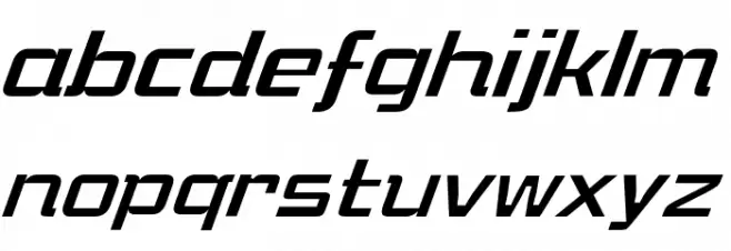 KHMenu Italic Schriftart Kleinbuchstaben