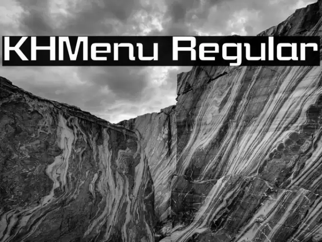 KHMenu Regular Font examples