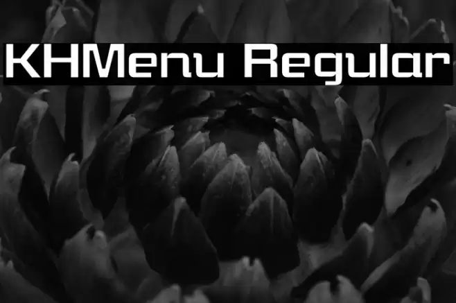KHMenu Regular Font examples
