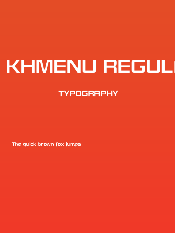 KHMenu Regular Poster