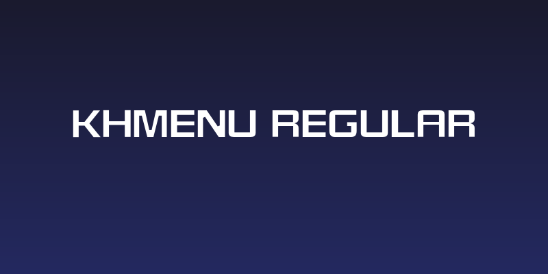 KHMenu Regular Social Header