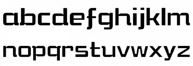 KHMenu Regular 字体 小写