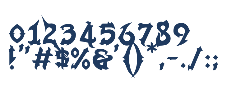 KHTitle Regular Other Characters