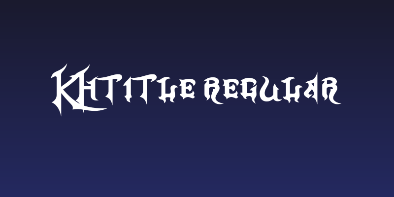 KHTitle Regular Social Header