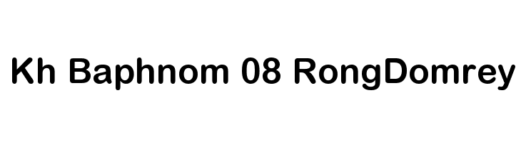 Kh Baphnom 08 RongDomrey Font