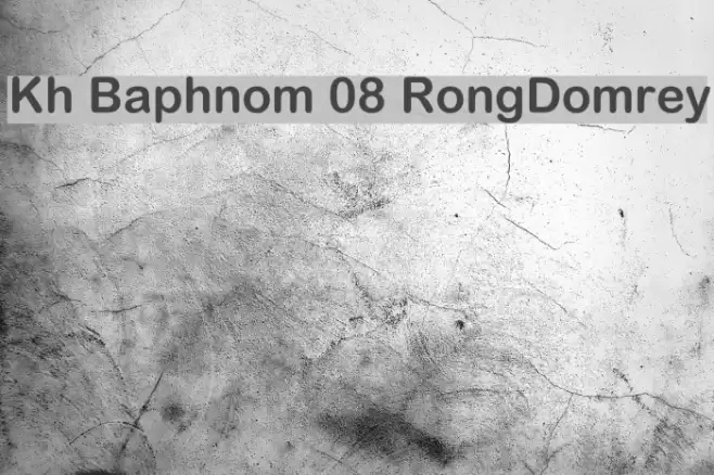 Kh Baphnom 08 RongDomrey  examples