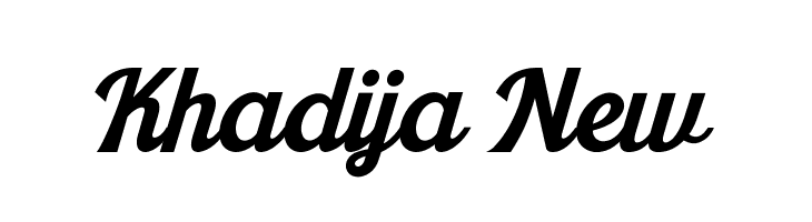 Khadija New  baixar fontes gratis