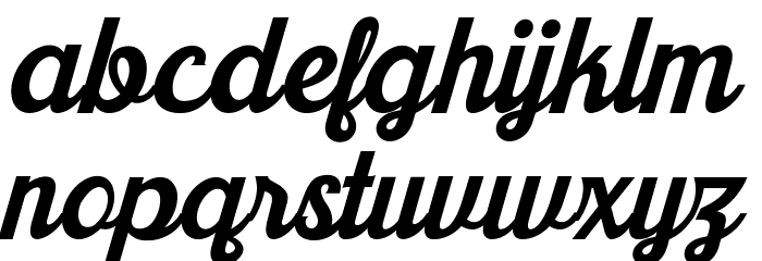 Khadija New Font LOWERCASE