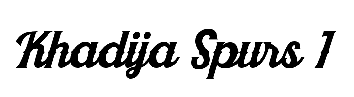 Khadija Spurs 1  Frei Schriftart Herunterladen