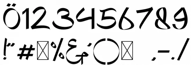 Khafidz Font OTHER CHARS