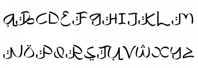 Khafidz 字体 大写