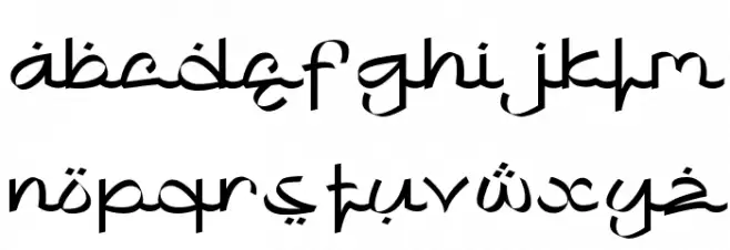 Khafidz Font LOWERCASE