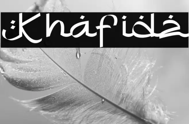 Khafidz Font examples