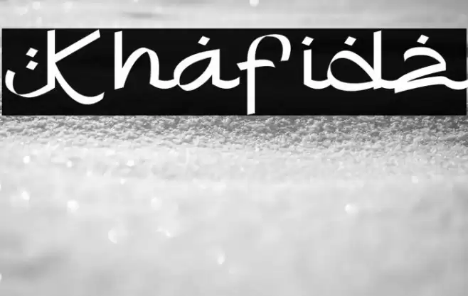 Khafidz Font examples