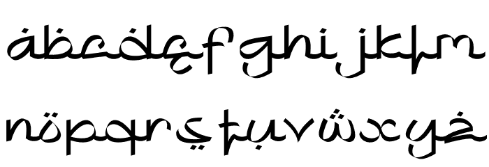 Khafidz Font LOWERCASE