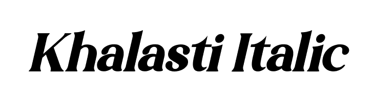 Khalasti Italic  Fuentes Gratis Descargar