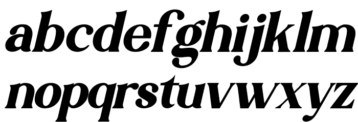 Khalasti Italic Font LOWERCASE