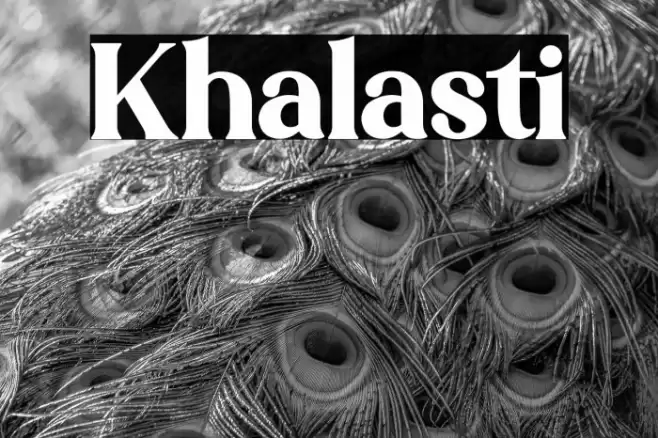 Khalasti Font examples