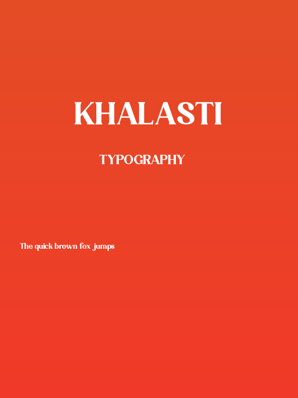 Khalasti Poster