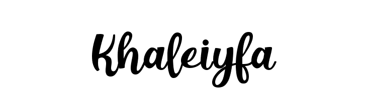 Khaleiyfa  नि: शुल्क फ़ॉन्ट्स डाउनलोड