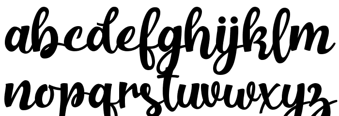 Khaleiyfa Font LOWERCASE