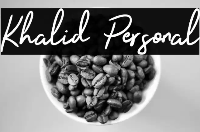 Khalid Personal Font examples
