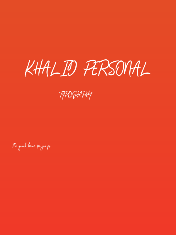 Khalid Personal Poster