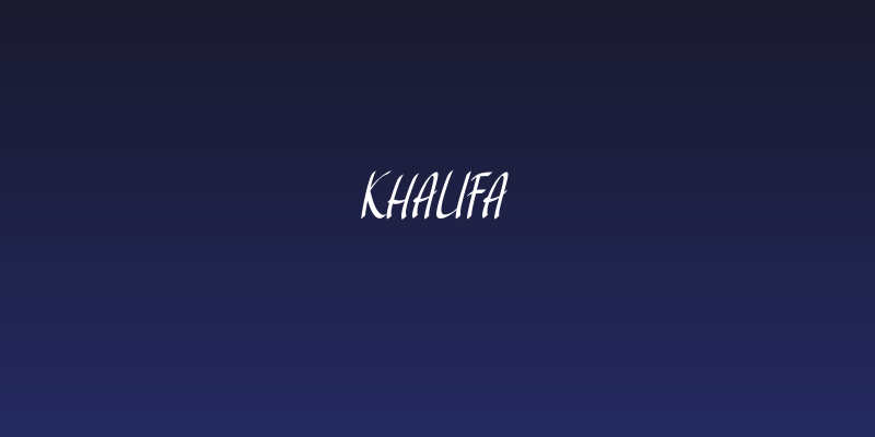 Khalifa Social Header