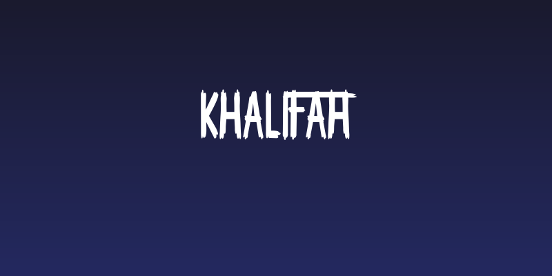 Khalifah Social Header