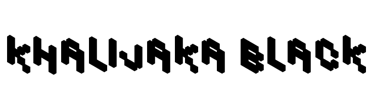 Khalijaka Black  font caratteri gratis
