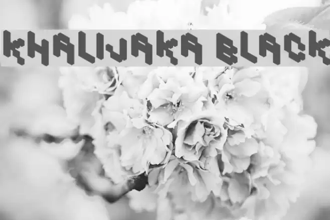 Khalijaka Black Font examples