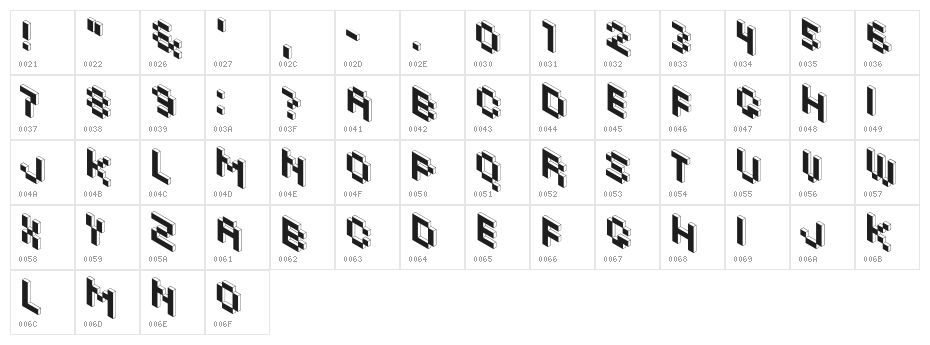 Khalijaka Outline Character Map