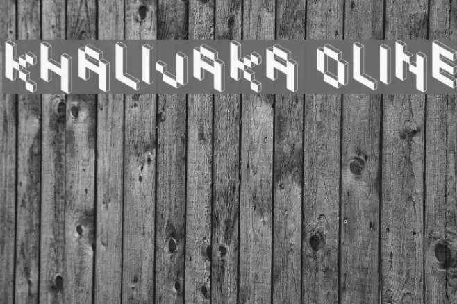 Khalijaka Outline Font examples