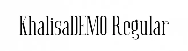 Khalisa_DEMO Regular  Fuentes Gratis Descargar
