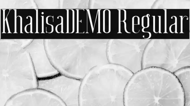 Khalisa_DEMO Regular Font examples