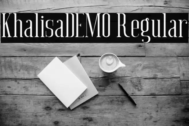 Khalisa_DEMO Regular Font examples
