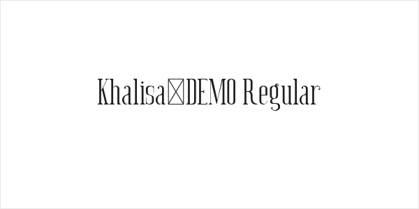 Khalisa_DEMO Regular Logo
