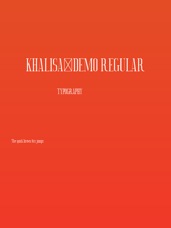 Khalisa_DEMO Regular Poster