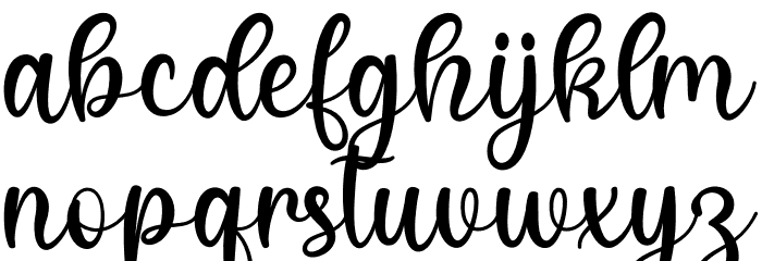 Khalistha Demo Font LOWERCASE