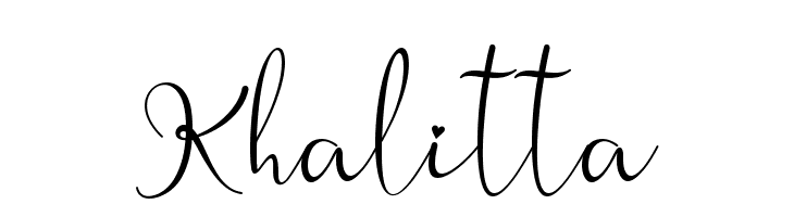 Khalitta  font caratteri gratis