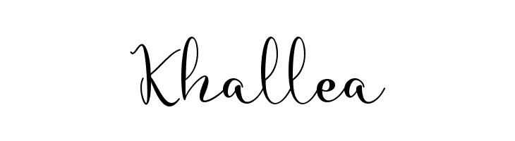 Khallea  font caratteri gratis