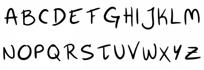 Khamies Handwriting Regular 字体 大写