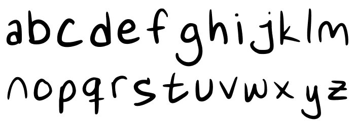 Khamies Handwriting Regular Font LOWERCASE