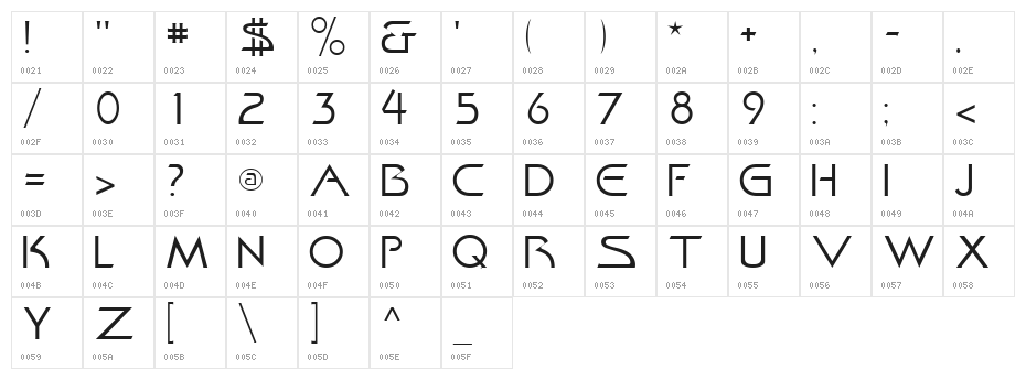 Khan Fill Character Map