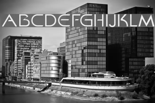 Khan Fill Font examples