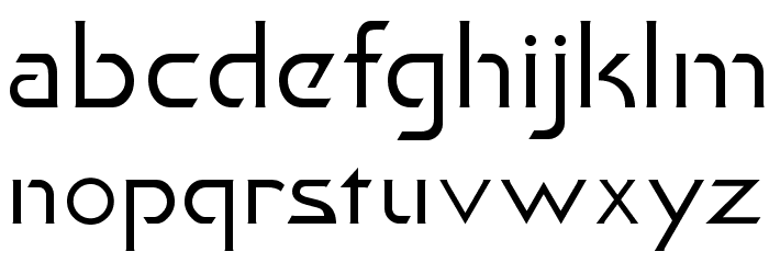 Khan Fill Font LOWERCASE