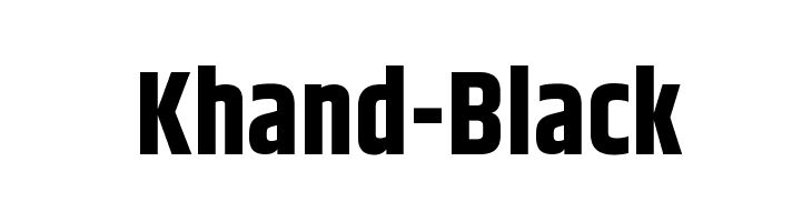 Khand-Black Font