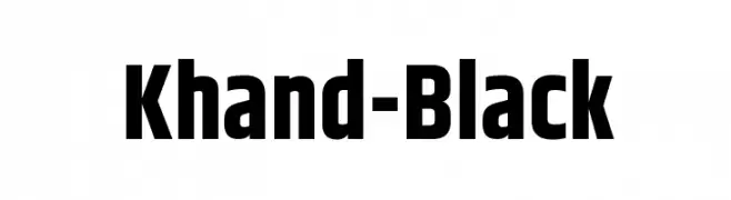 Khand-Black  Frei Schriftart Herunterladen