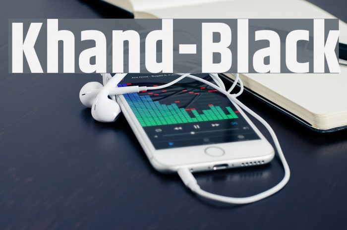 Khand-Black Font examples
